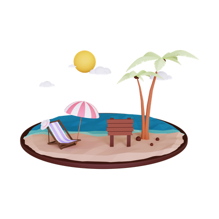 Hola Verano 3D Icon