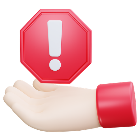 Hold Alert  3D Icon
