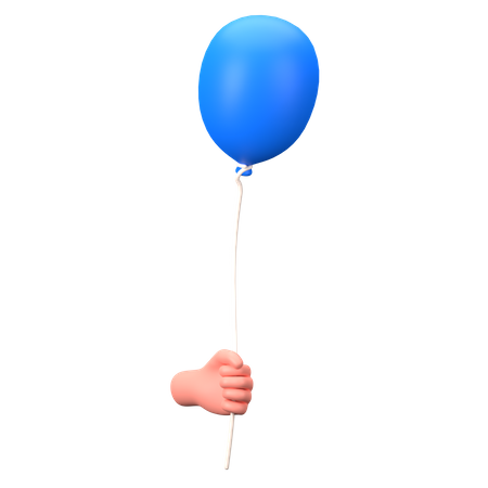 Hold Balloon  3D Icon