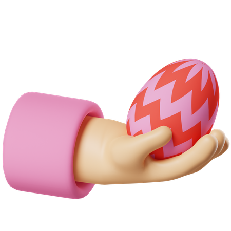 Hold Egg  3D Icon