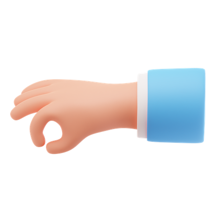 Hold hand gesture  3D Icon