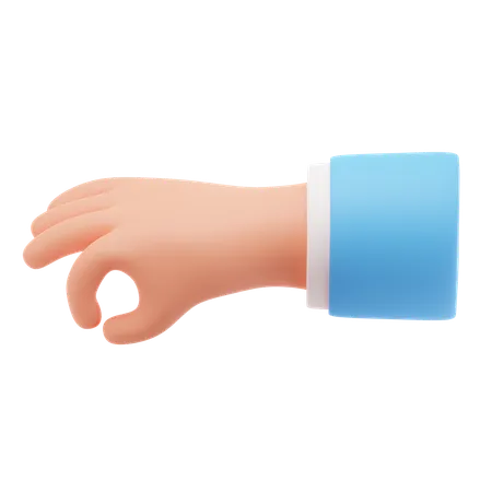 Hold hand gesture  3D Icon