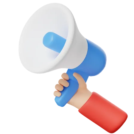 Hold Megaphone  3D Icon