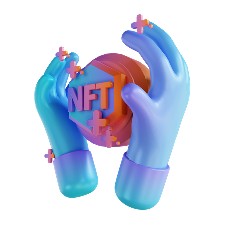 Hold Nft  3D Illustration