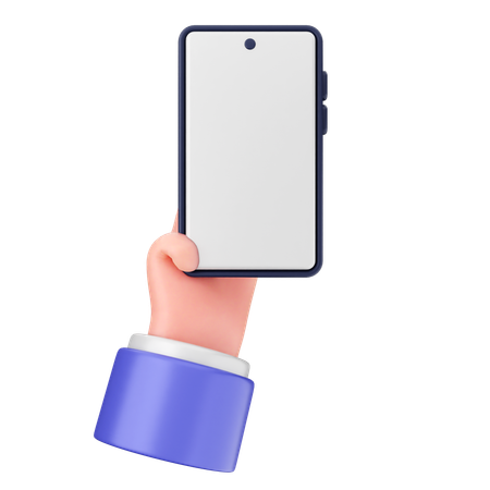 Hold Smartphone  3D Icon