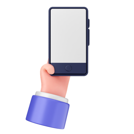 Hold Smartphone  3D Icon