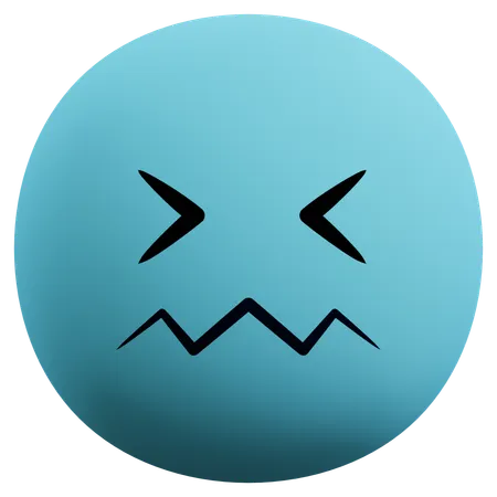 Holding Back Tears Emoji  3D Icon