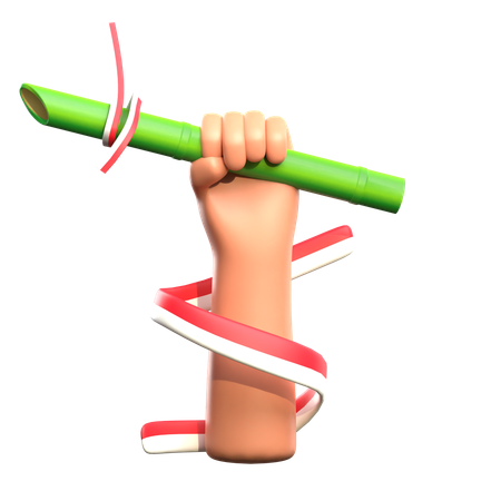 Holding Bamboo  3D Icon