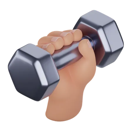 Holding Barbells  3D Icon