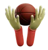 Holding Basketball