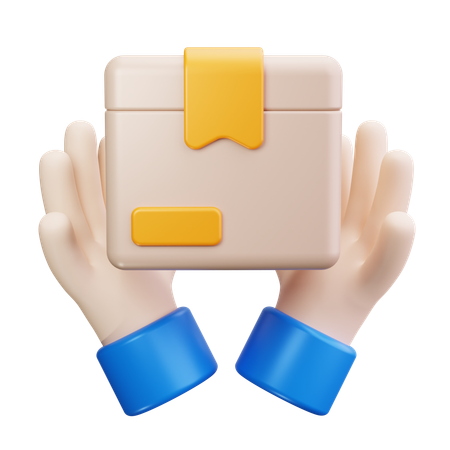 Holding Box  3D Icon