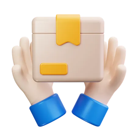 Holding Box  3D Icon