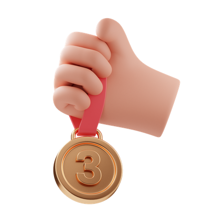 Holding bronze medal  3D Icon