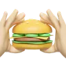 Holding Burger