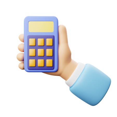 Holding Calculator  3D Icon