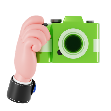 카메라 들고 손짓  3D Icon