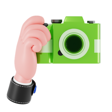 Holding Camera Hand Gesture  3D Icon