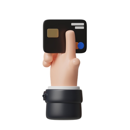 Holding Cards Hand Gesture  3D Icon