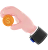 Holding Coin Hand Gesture