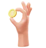 Holding Coin Hand Gesture