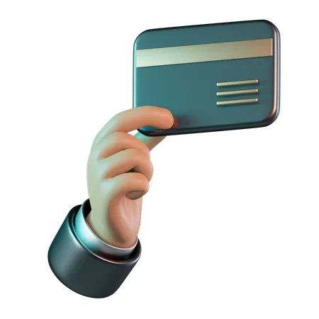 Holding Credit Card  3D Icon