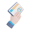 Holding Credit Card