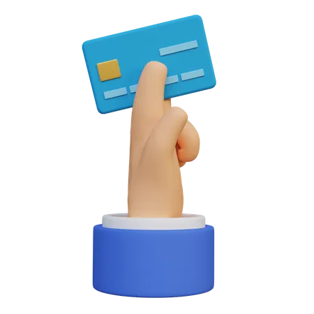 Holding Credit Card  3D Icon