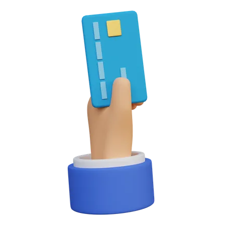 Holding Credit Card  3D Icon