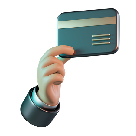 Holding Credit Card  3D Icon
