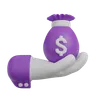 Holding Dollar Sack