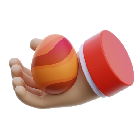 Holding Egg  3D Icon
