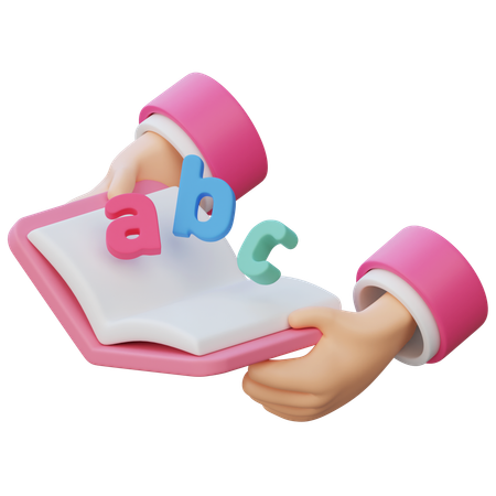 Holding English  3D Icon