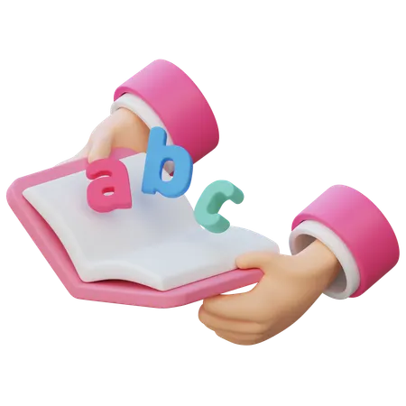 Holding English  3D Icon