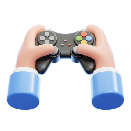 Holding Gamepad  3D Icon