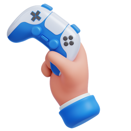 Holding Gamepad  3D Icon