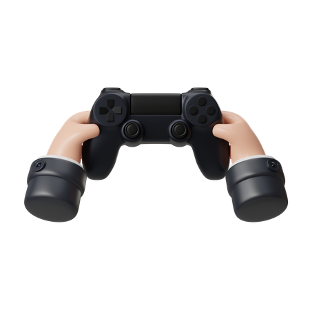 Holding Gamepad Controller Gesture  3D Icon