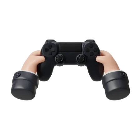Holding Gamepad Controller Gesture  3D Icon