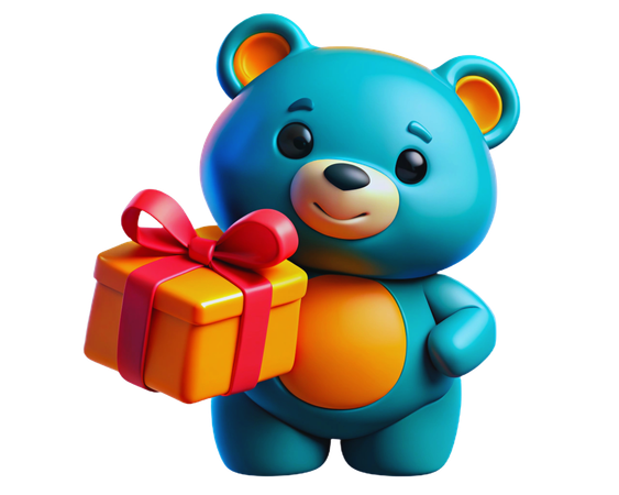 Holding Gift  3D Icon