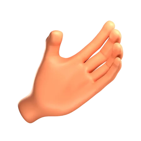 Holding hand gesture  3D Illustration