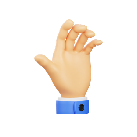 Holding Hand Gesture  3D Icon