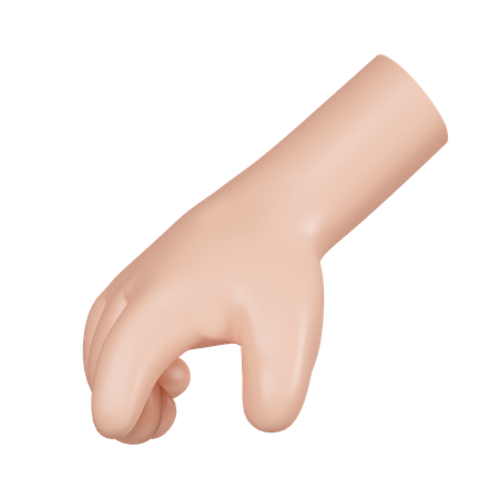 Holding Hand Gesture  3D Icon