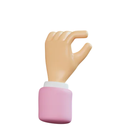 Holding Hand Gesture  3D Icon