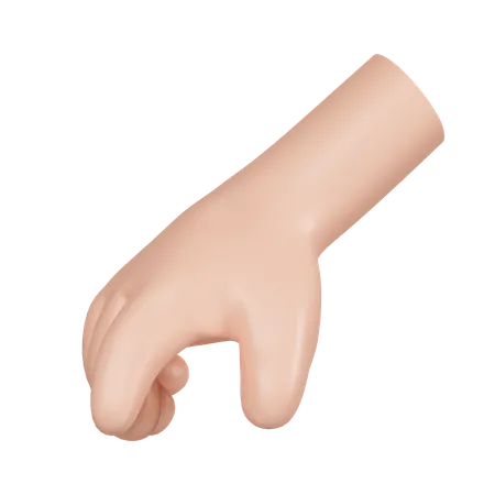 Holding Hand Gesture  3D Icon