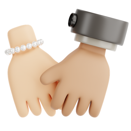 Holding Hands  3D Icon