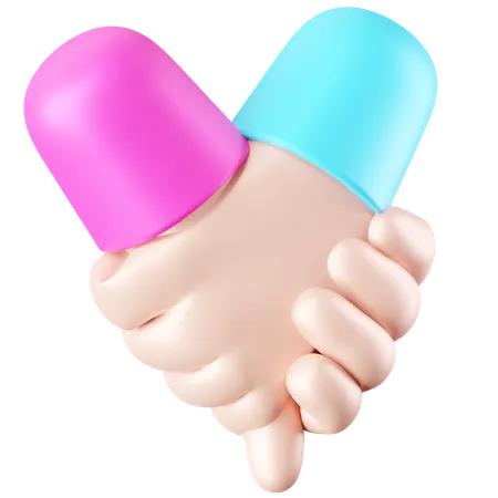 Holding Hands  3D Icon