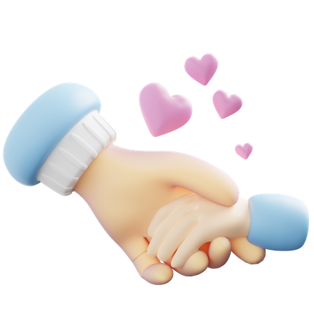 Holding Hands  3D Icon