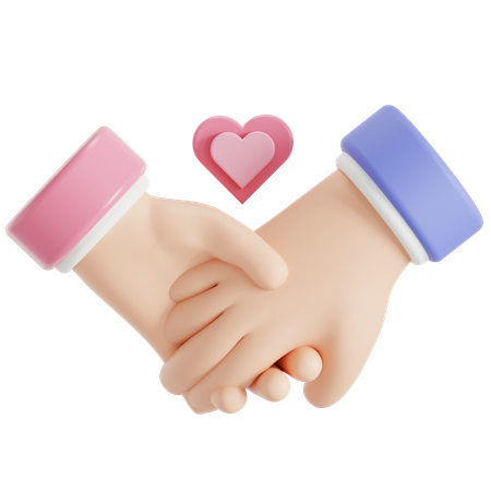 Holding Hands  3D Icon