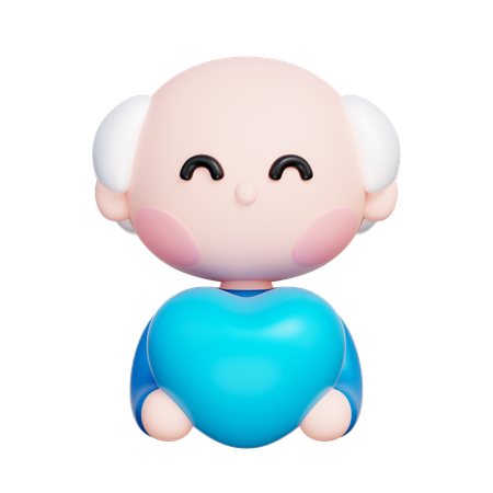 Holding Heart  3D Icon