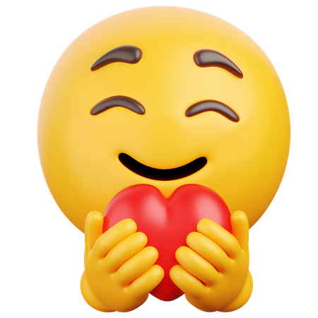 Holding Heart  3D Icon