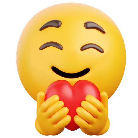 Holding Heart  3D Icon